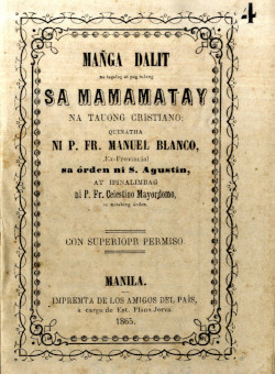 Manga Dalit, de M. Blanco (Manila, 1865).