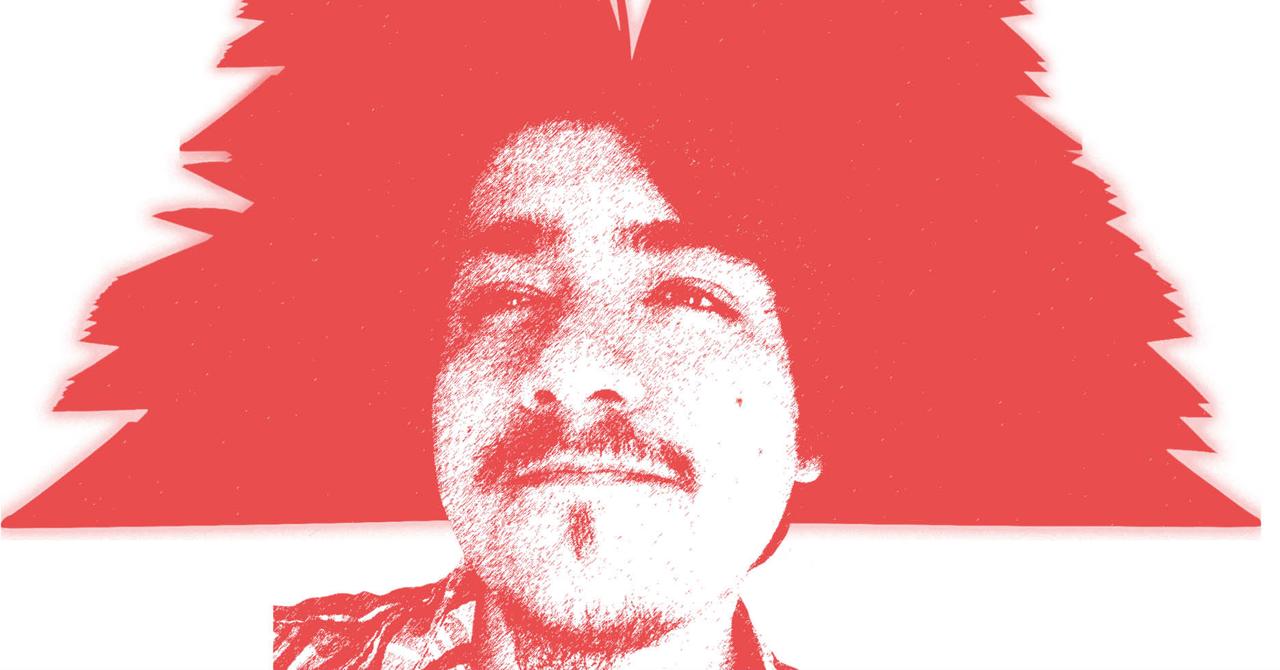 Cabeza de libro con Andrs Moz