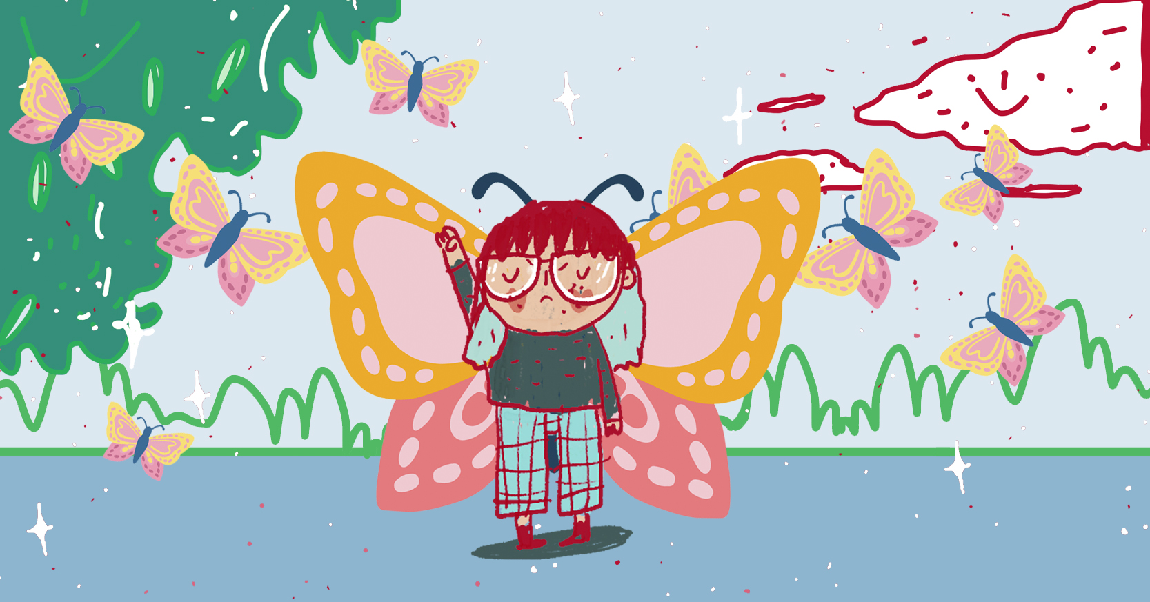 Mi libro me alimenta el mariposario