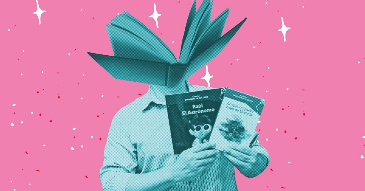 Cabeza de libro con Alberto Pocasangre