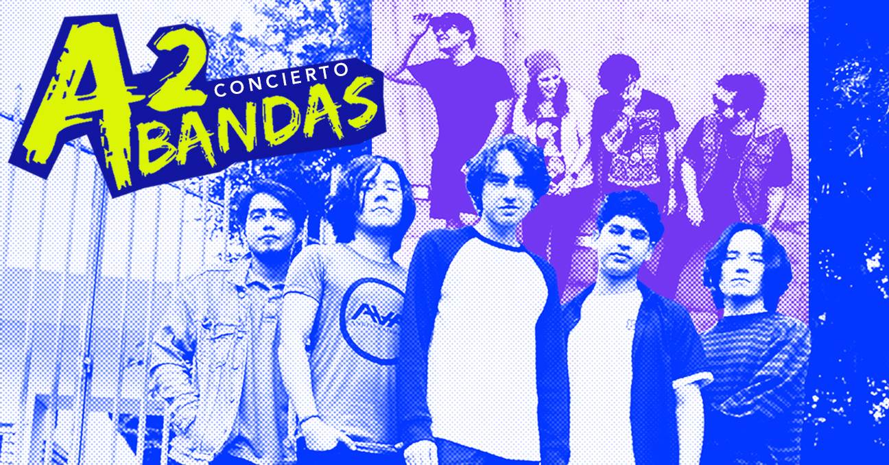 Los cinco integrantes de la banda Rodxas en primer plano, y al fondo los cuatro miembros de Fox The Kid.
