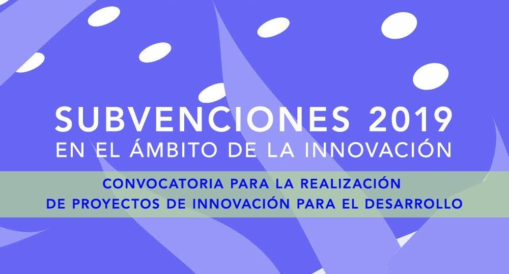Subvenciones 2019 en el mbito de la innovacin