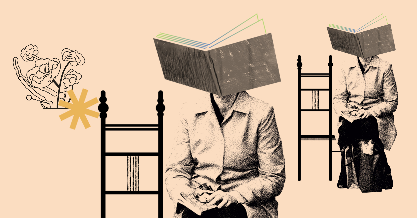 Cabeza de libro con Claudia Denisse Navas