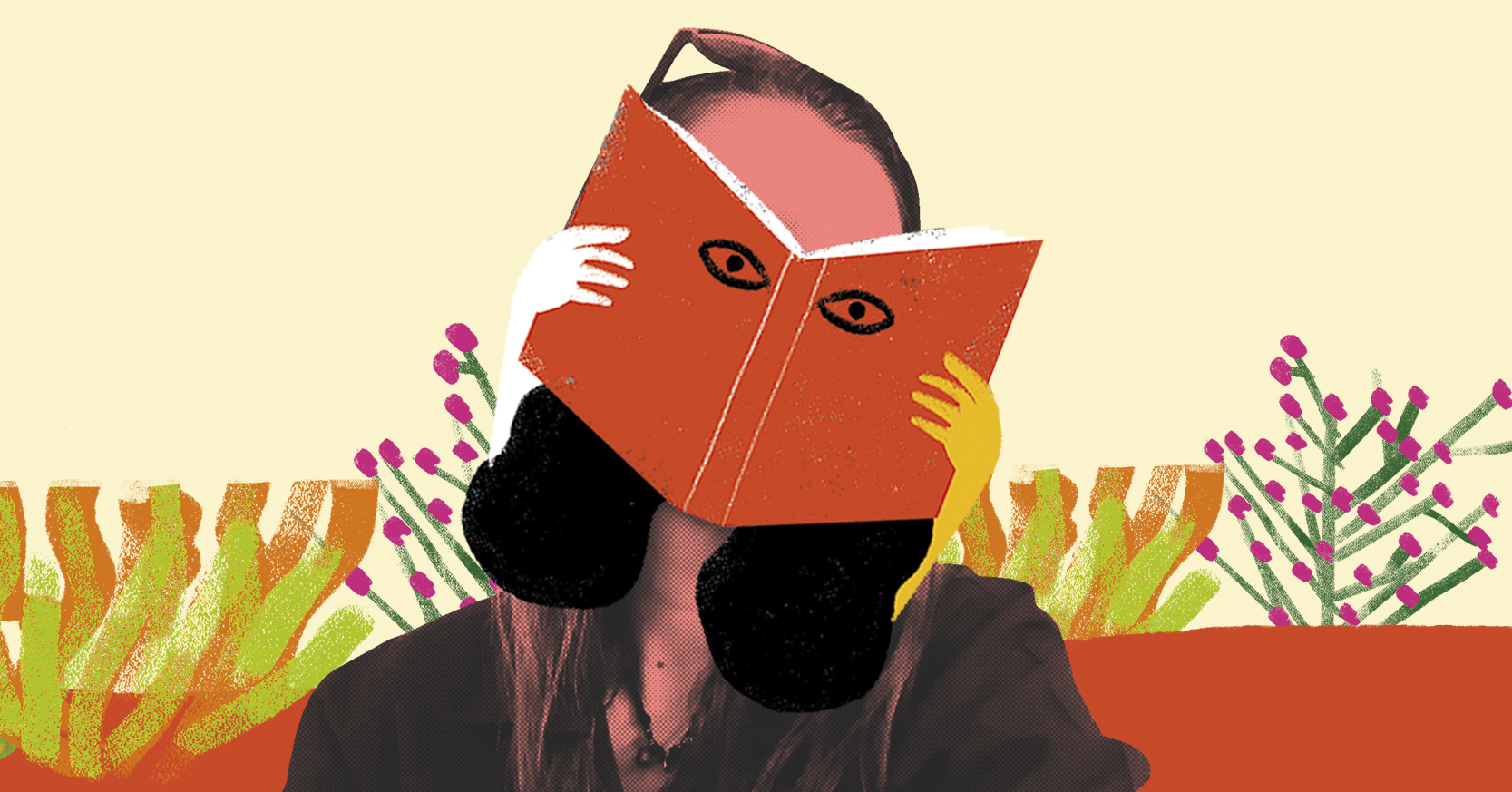 Cabeza de libro con Cecilia Castillo