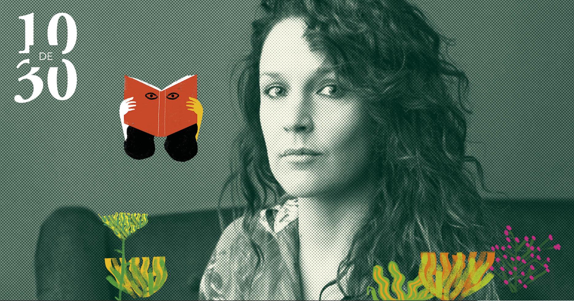 Cabeza de libro con Sabina Urraca