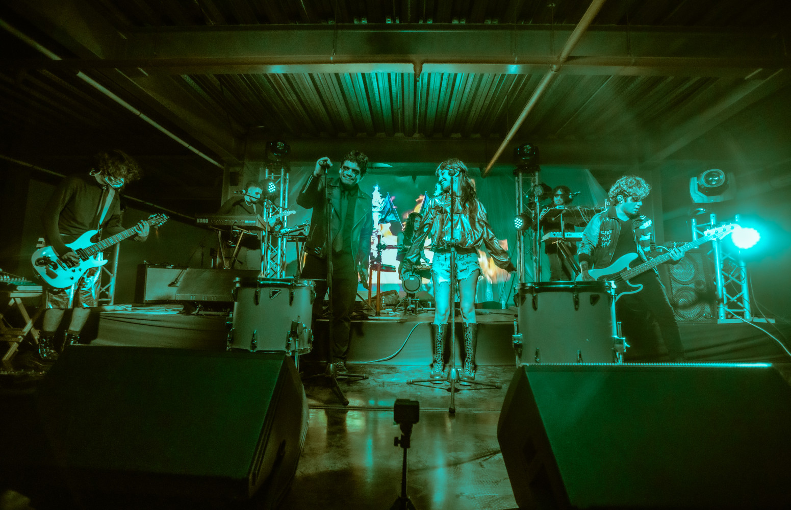 Banda musical sobre el escenario