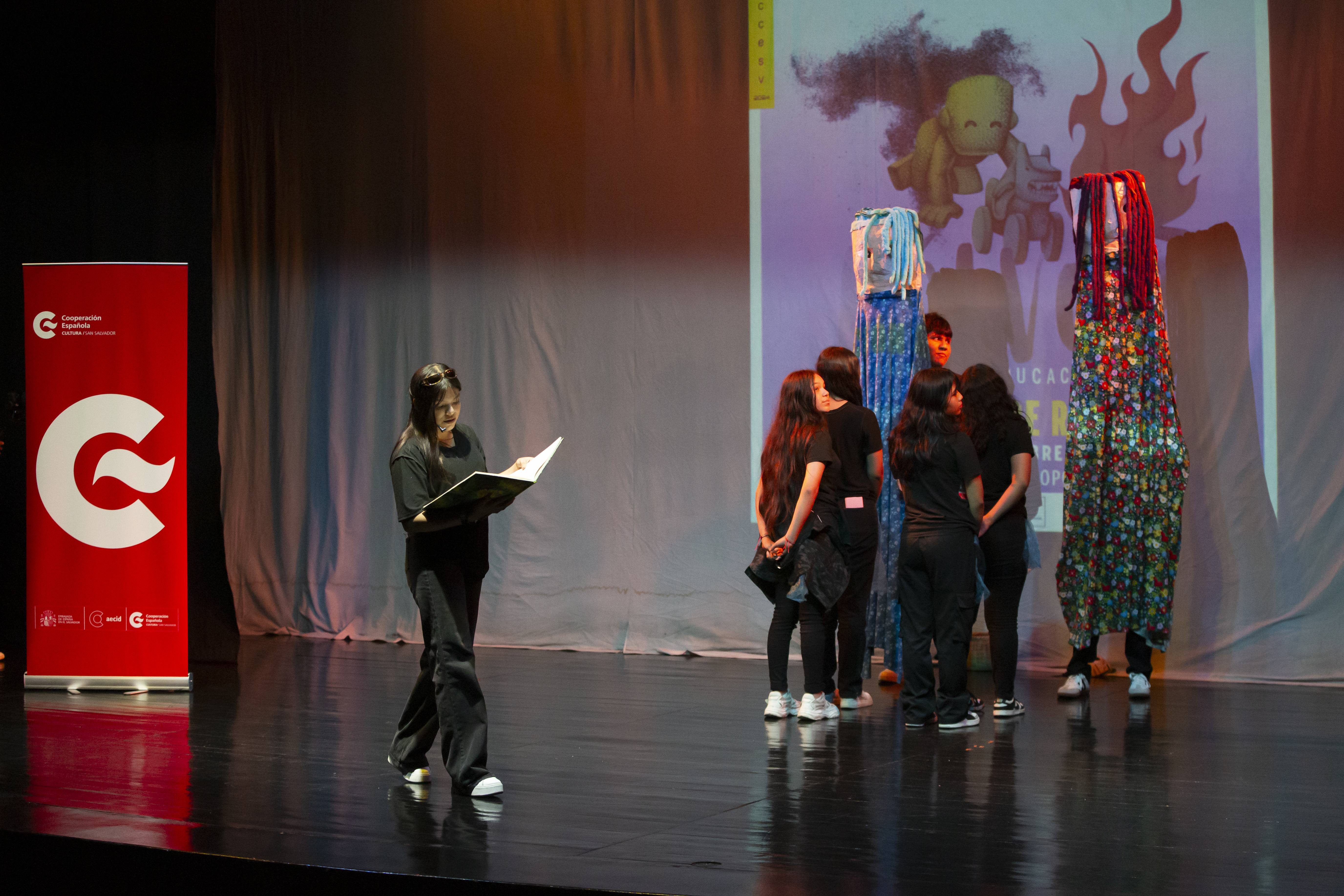 En el teatro